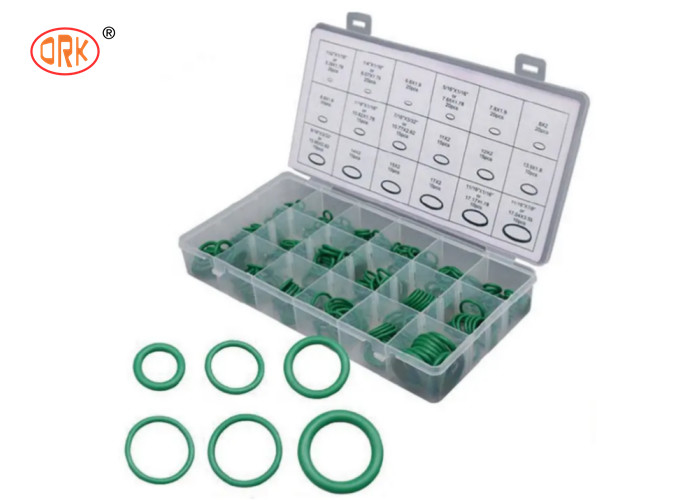 Xanh AS568/ métric cao su HNBR 18 kích thước O Ring Kit Box cho điều hòa không khí