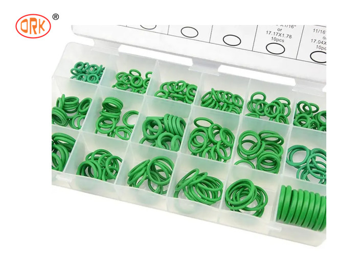 Xanh AS568/ métric cao su HNBR 18 kích thước O Ring Kit Box cho điều hòa không khí