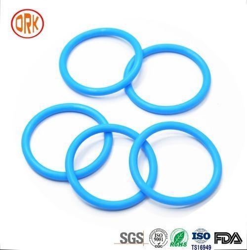 0.5mm - 1000mm 568 Vòng cao su niêm phong silicone màu xanh RoHS Vòng cao su phẳng