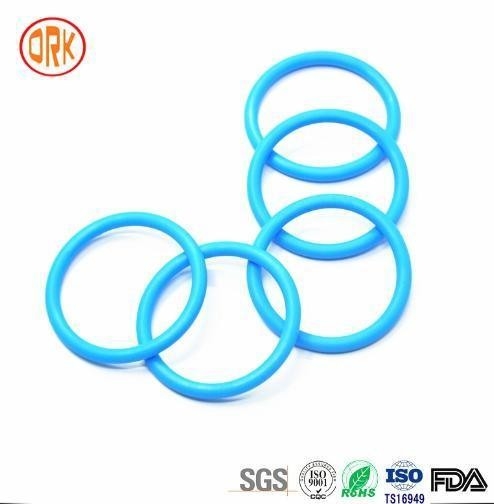 0.5mm - 1000mm 568 Vòng cao su niêm phong silicone màu xanh RoHS Vòng cao su phẳng
