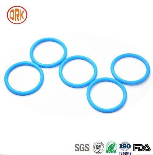 0.5mm - 1000mm 568 Vòng cao su niêm phong silicone màu xanh RoHS Vòng cao su phẳng
