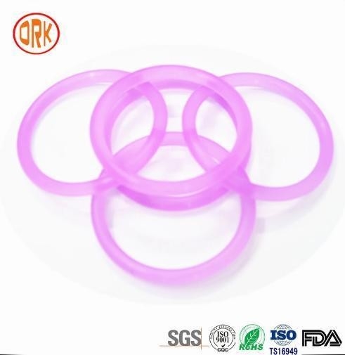 Tùy chỉnh màu tím cao su silicone xuyên suốt O Ring Seal Ring Gasket For Shaft Seal