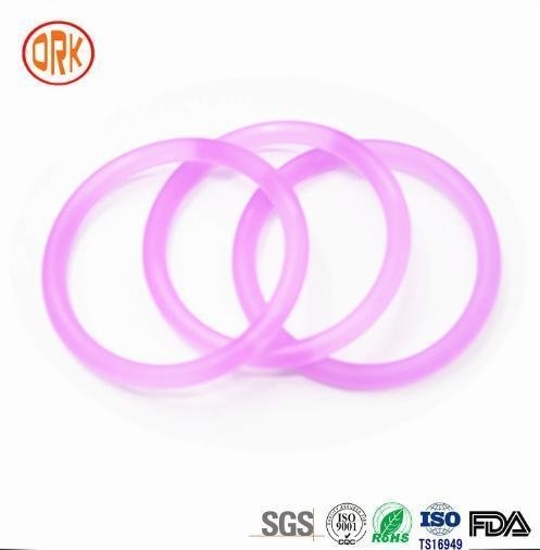 Tùy chỉnh màu tím cao su silicone xuyên suốt O Ring Seal Ring Gasket For Shaft Seal