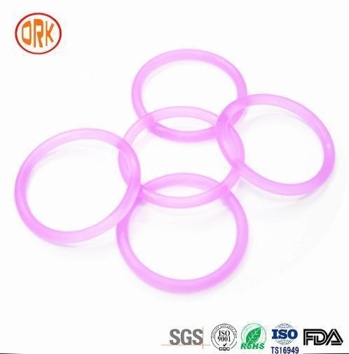 Tùy chỉnh màu tím cao su silicone xuyên suốt O Ring Seal Ring Gasket For Shaft Seal
