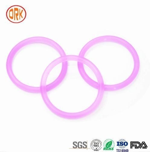 Tùy chỉnh màu tím cao su silicone xuyên suốt O Ring Seal Ring Gasket For Shaft Seal