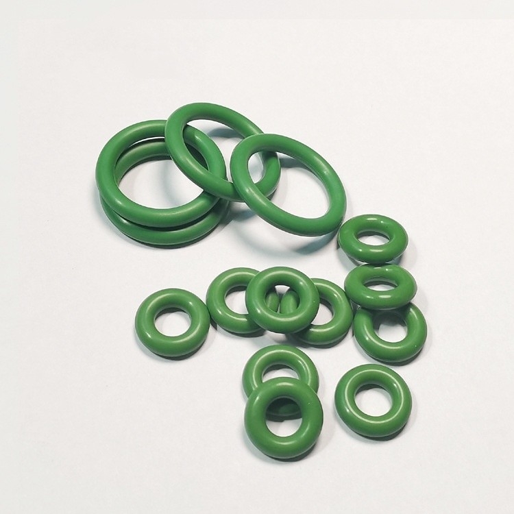 Chiếc vòng O-Ring cao su fluorine màu xanh lá cây chống nhiệt độ kích thước tùy chỉnh cho các con dấu ô tô