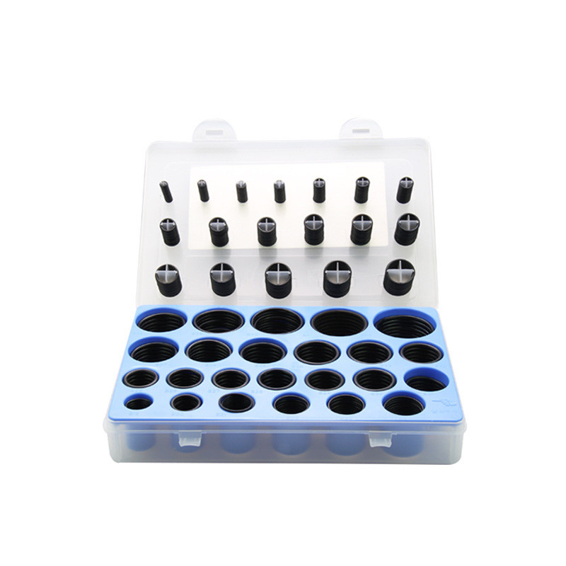 Hộp trong suốt Black NBR O-Ring Repair Kit for Red Yellow Blue Air Conditioning Auto Butyl Rubber