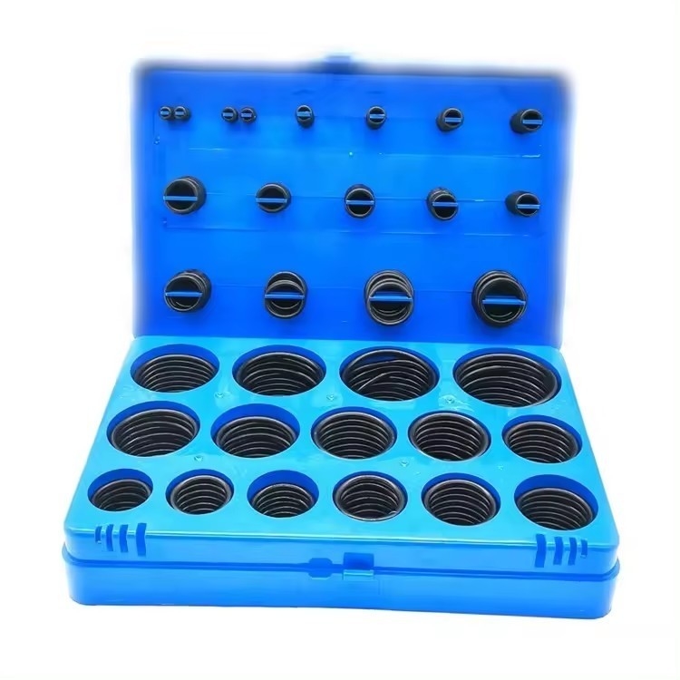 NBR O Ring Valve Goma Seal Assortment Kit 382 Pcs Đen O Rings Đối với sửa chữa thủy lực