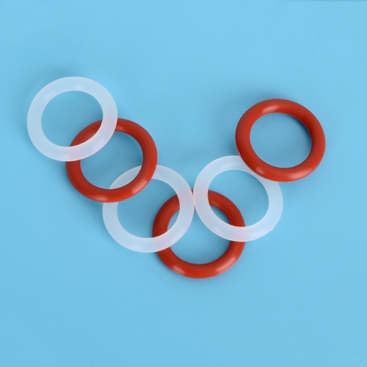 REACH chứng nhận O-ring silicone tùy chỉnh màu đỏ và đen với niêm phong chống nhiệt