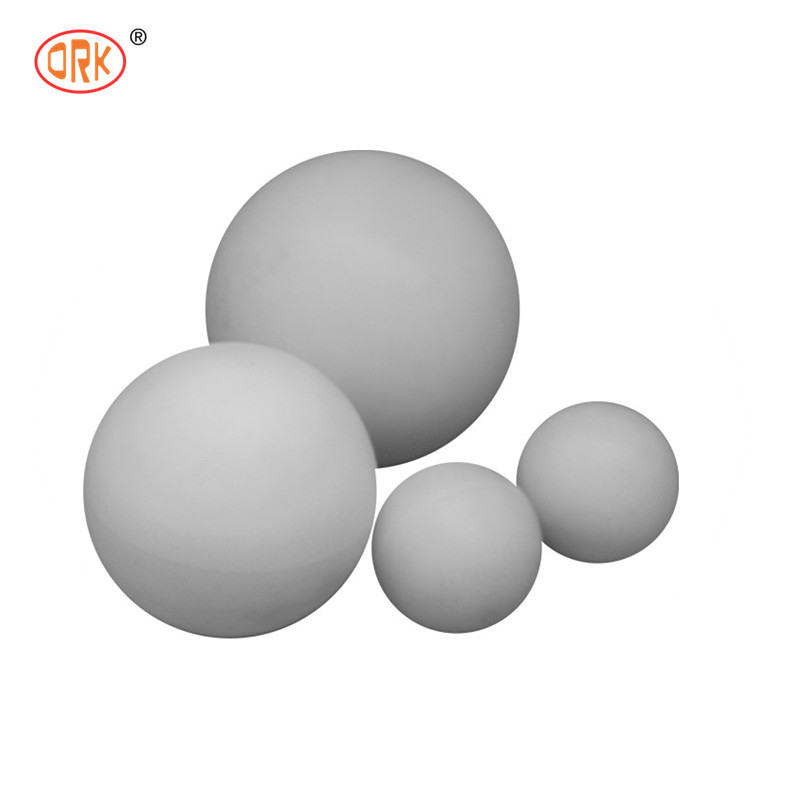 FPM/FKM bóng cao su fluorine rắn màu trắng để niêm phong trong môi trường nhiệt độ cao và ăn mòn