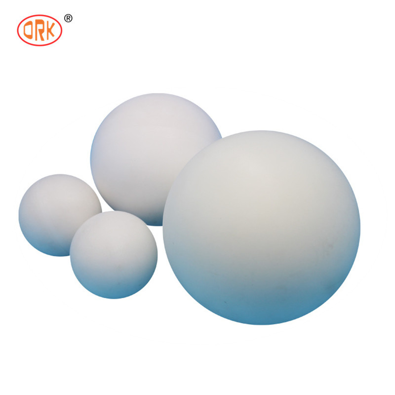 FPM/FKM bóng cao su fluorine rắn màu trắng để niêm phong trong môi trường nhiệt độ cao và ăn mòn