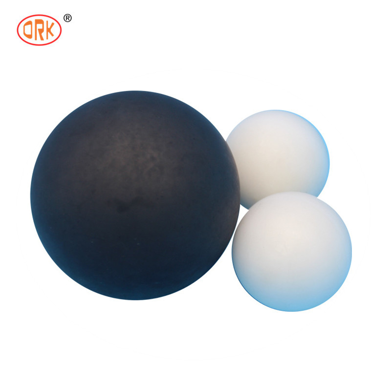 FPM/FKM bóng cao su fluorine rắn màu trắng để niêm phong trong môi trường nhiệt độ cao và ăn mòn