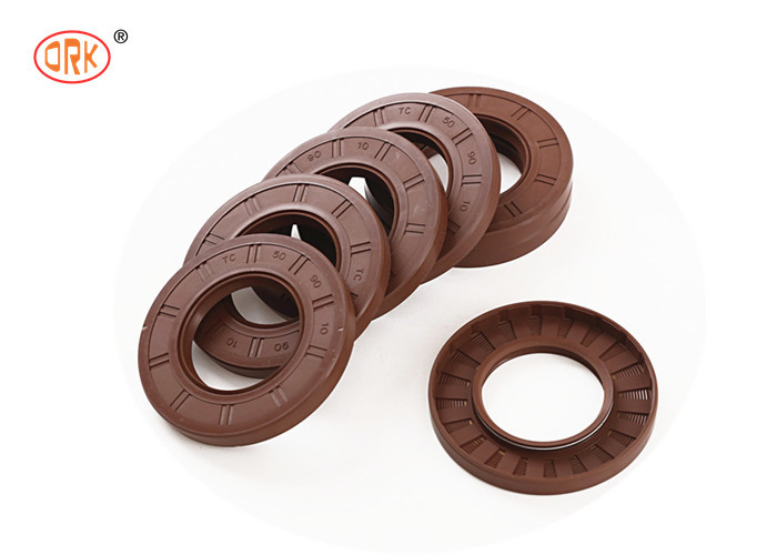 IATF SGS Bơm cao su con dấu tùy chỉnh màu nâu O Ring cao su TC Oil Seal 90 Shore A
