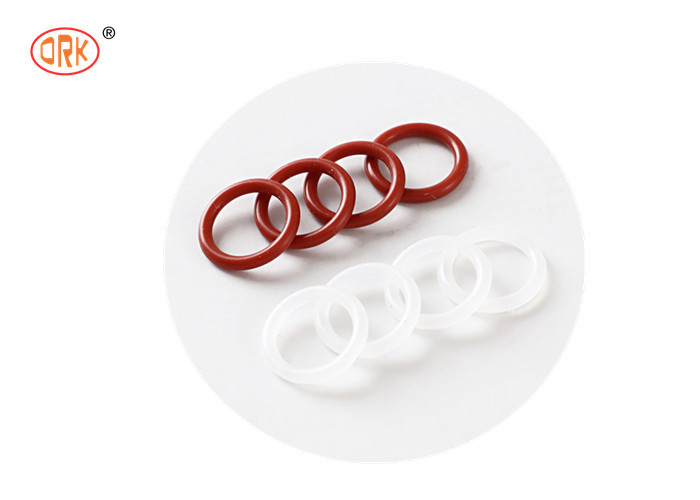 Nhựa cao su y tế bền màu đỏ minh bạch silicone một O vòng kích thước cho ứng dụng không bụi và hấp thụ sốc