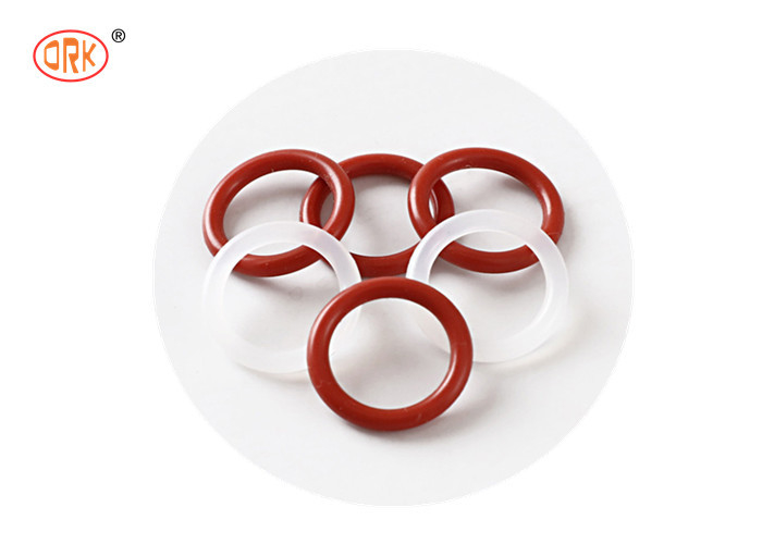 Nhựa cao su y tế bền màu đỏ minh bạch silicone một O vòng kích thước cho ứng dụng không bụi và hấp thụ sốc