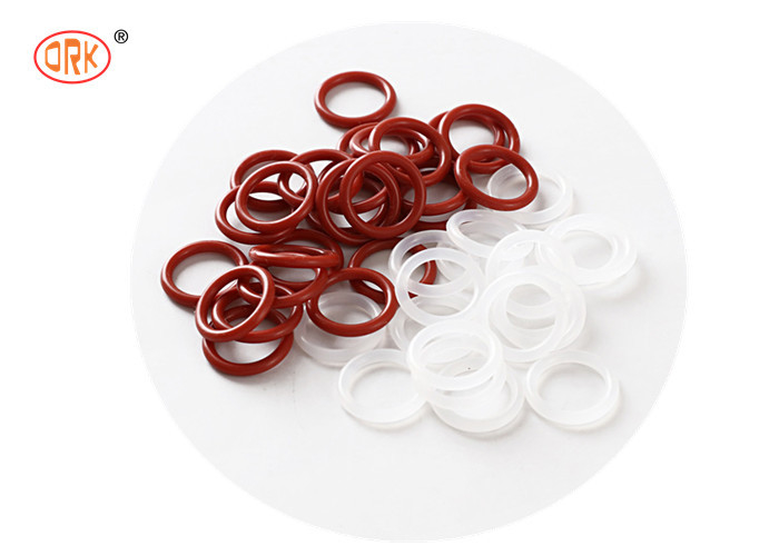 Nhựa cao su y tế bền màu đỏ minh bạch silicone một O vòng kích thước cho ứng dụng không bụi và hấp thụ sốc